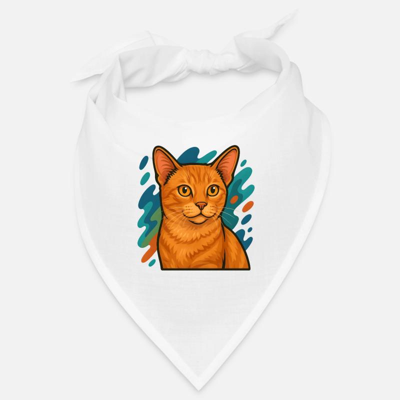 Manx Katze Illustration Bandana