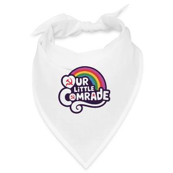 Unser kleiner Genosse - Lustiges Sozialismus-Design - Bandana - Weiß - Vorne