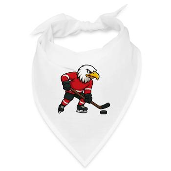 Adler Hockey Maskottchen - Bandana - Weiß - Vorne