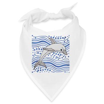Delfin - Bandana - Weiß - Vorne