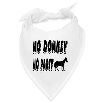 Esel - Bandana - Weiß - Vorne