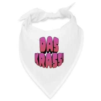 Das krass! - Bandana - Weiß - Vorne