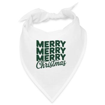 Merry Christmas - Bandana - Weiß - Vorne