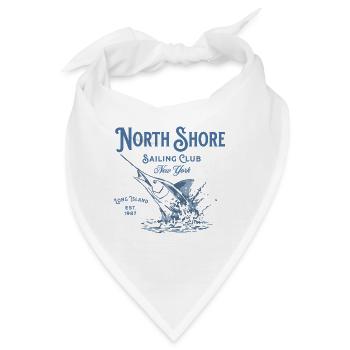 North Shore Segelclub New York - Bandana - Weiß - Vorne