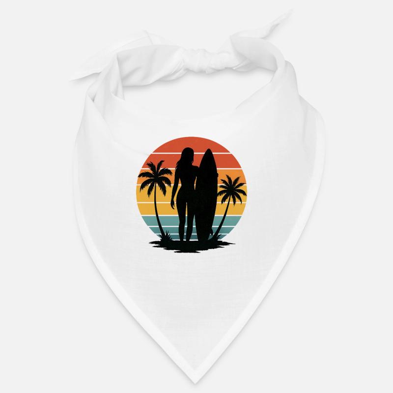 Surfeuse féminine Retro Sunset Bandana