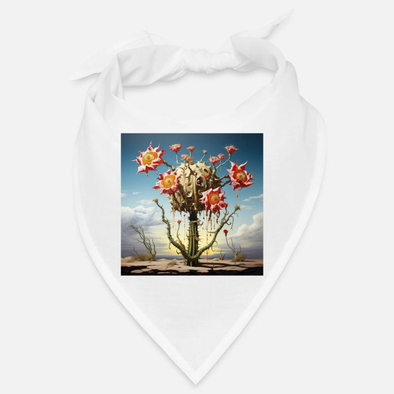 S cactus surréaliste avec d’énormes fleurs Bandana