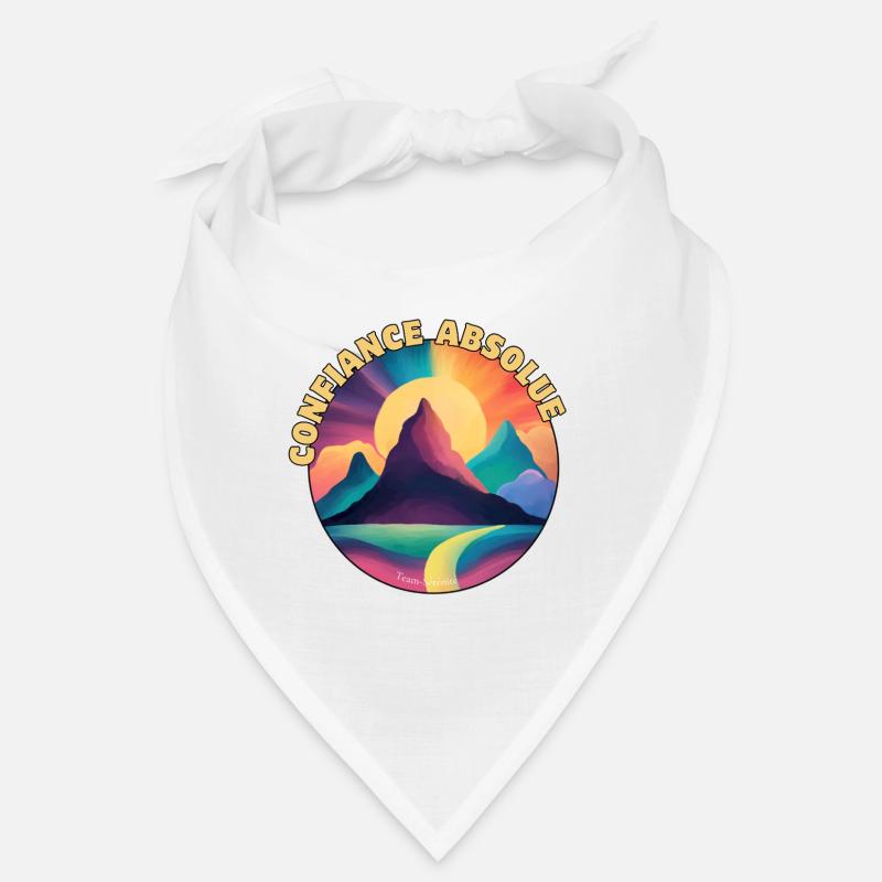 Absolute Trust Regenbogenberge - Bandana - Weiß