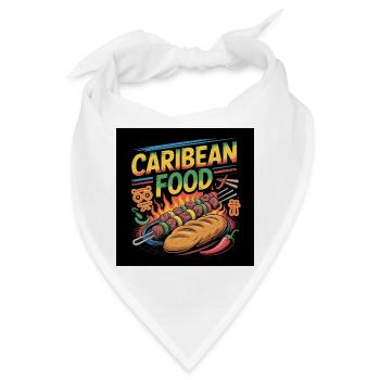 Karibische Küche am Neongrill - Bandana - Weiß - Vorne