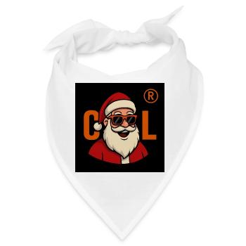 Sinterklaas mit Sonnenbrille - Bandana - Weiß - Vorne