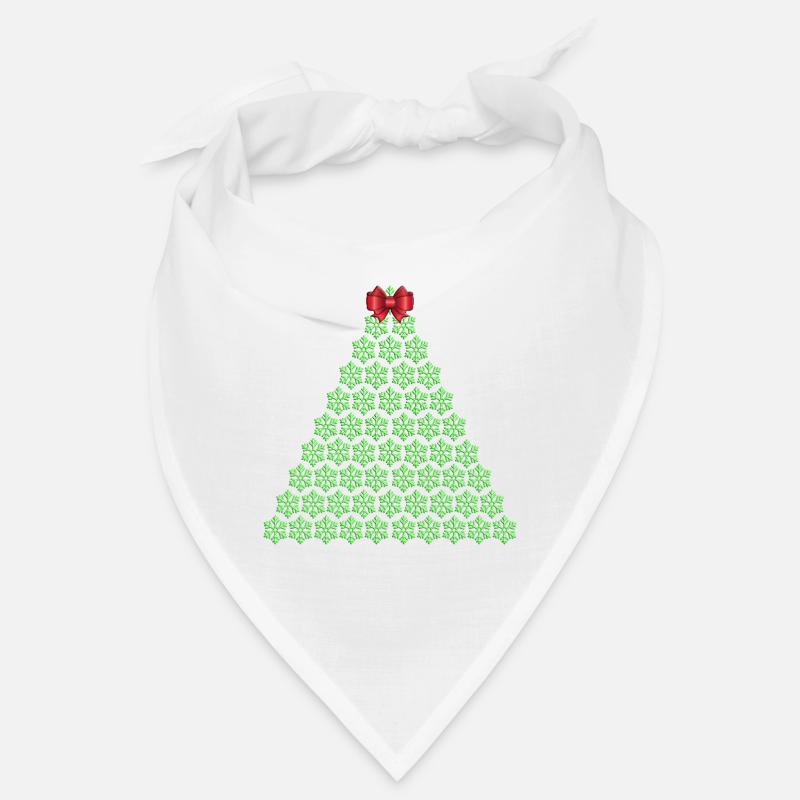 Schneeflocken-Weihnachtsbaum mit Schleife Bandana