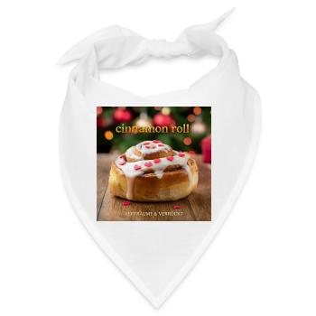Zimtrolle "cinnamon roll" Verträumt & Verrückt - Bandana - Weiß - Vorne