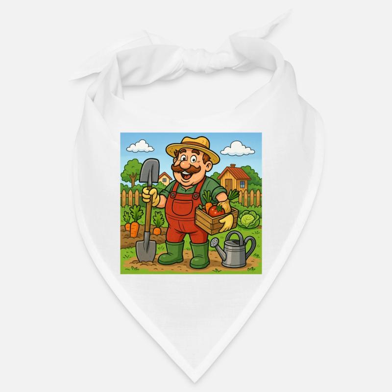 Bauer mit Erntekorb Bandana