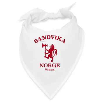 Sandvika Norge Norway - Bandana - Weiß - Vorne