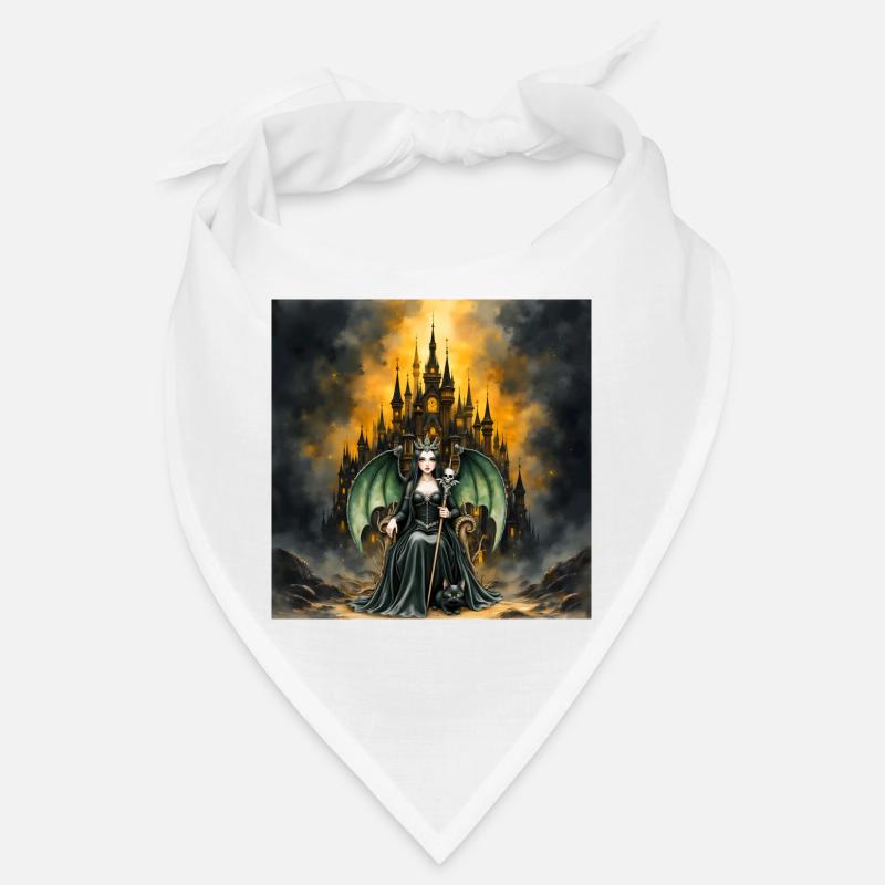 Sorcière ailée devant le château Bandana
