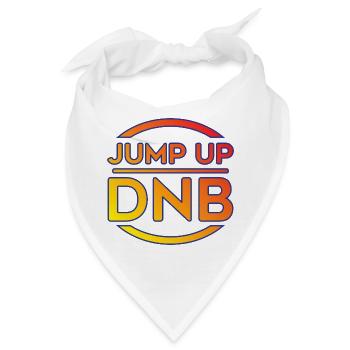 Jump-Up DNB Drum N Bass Shirt Breakbeat Junglist - Bandana - Weiß - Vorne