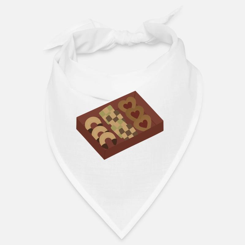 Weihnachtsplätzchen in einer Schachtel Bandana