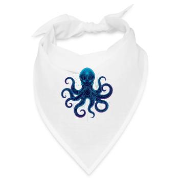 Cyberneon-Oktopus-Schaltkreise - Bandana - Weiß - Vorne