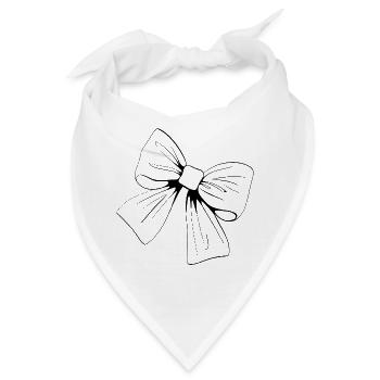 Schleife - Bandana - Weiß - Vorne