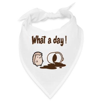 Hedgehog Coffee - Bandana - Weiß - Vorne