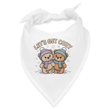Lets Get Cozy - Bandana - Weiß - Vorne