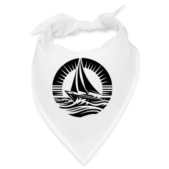 Segeltraum Wasserabenteuer im Kreis - Bandana - Weiß - Vorne