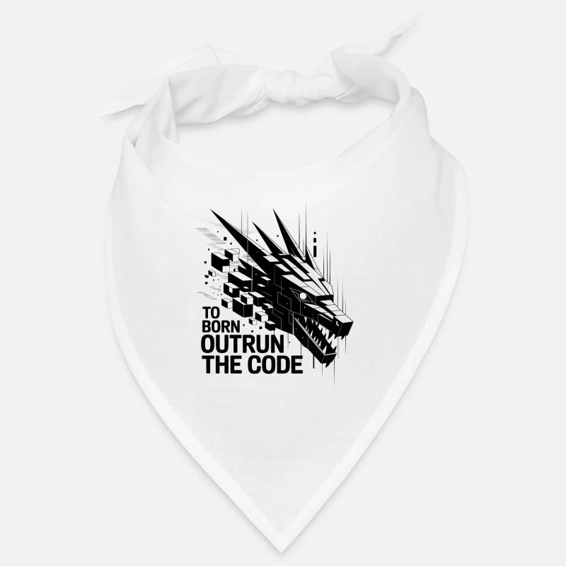 Geometric Dragon Outrun Code Bandana