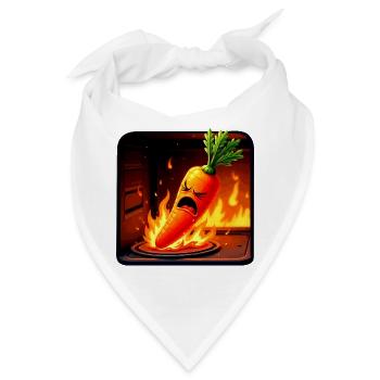Karotte - Bandana - Weiß - Vorne