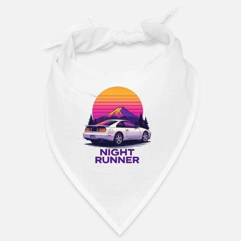 Voiture néon de course nocturne Bandana