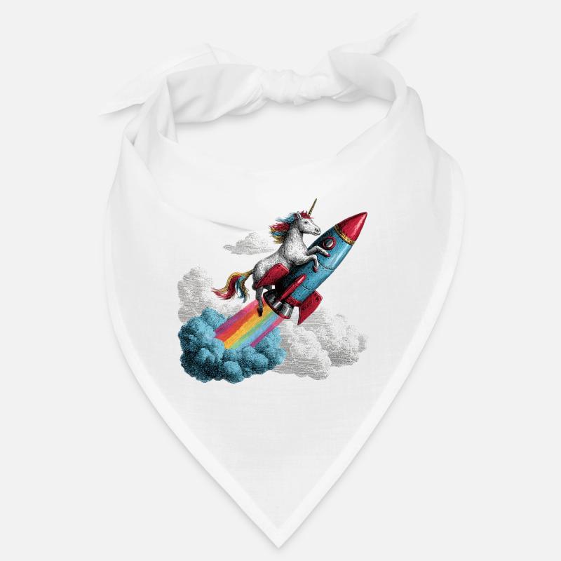 Einhorn Rakete Bandana