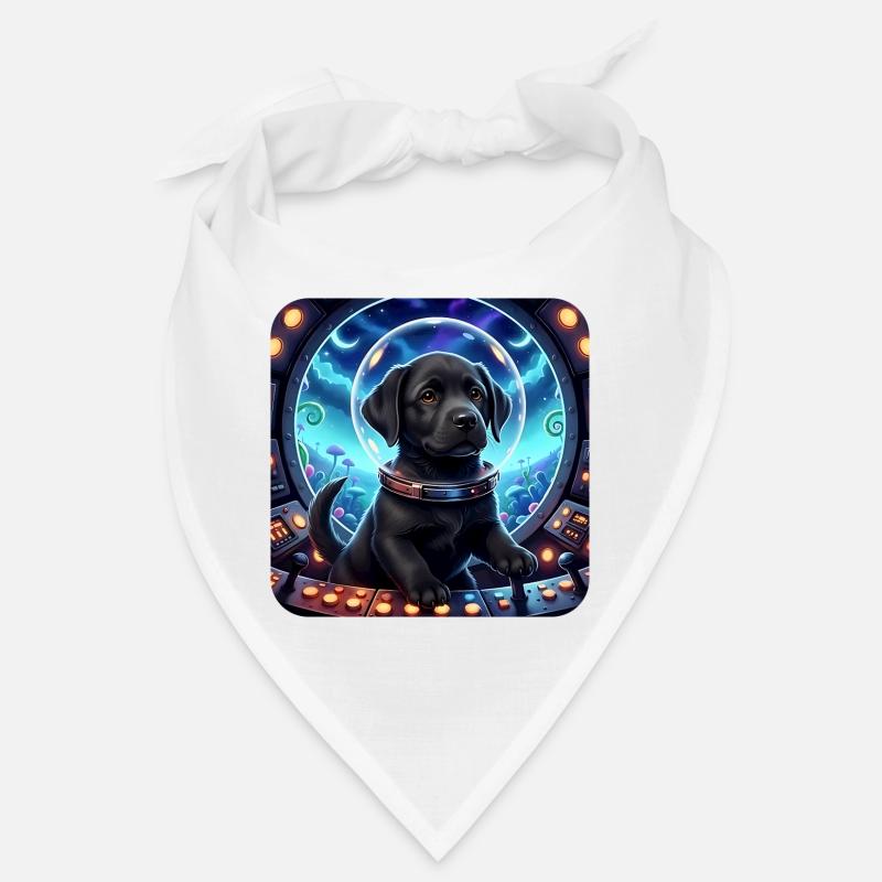 Cosmic Pup dans le cockpit spatial Bandana