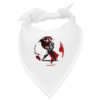 Red Globe Baseballspieler - Bandana - Weiß - Vorne