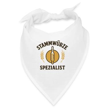 Stammwürzle Spezialist - Bandana - Weiß - Vorne