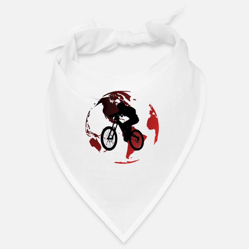 VTT sur Globe Rouge Bandana