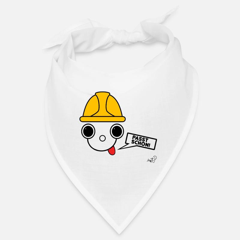 Koppie with construction worker's helmet Bandana