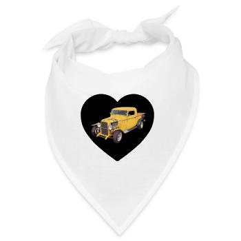 Autos - Bandana - Weiß - Vorne