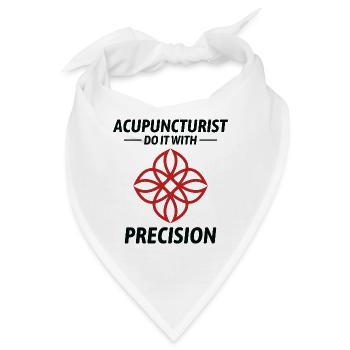 Akupunkteure, die es mit Präzision professionell machen - Bandana - Weiß - Vorne