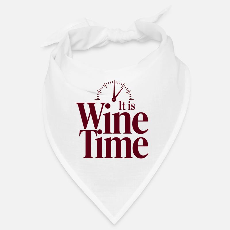 It is Wine Time Lustiger Wein Spruch Bandana