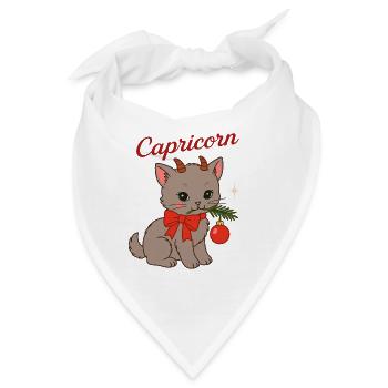 Capricorn Katzenzauber Festtag - Bandana - Weiß - Vorne