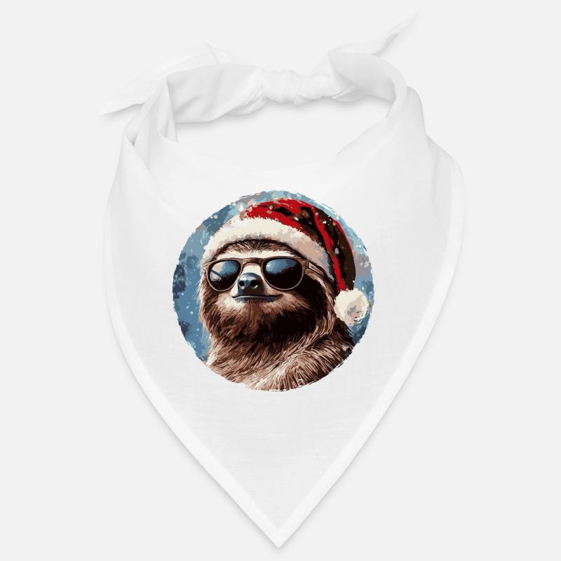 Faultier Santa Weihnachten Bandana