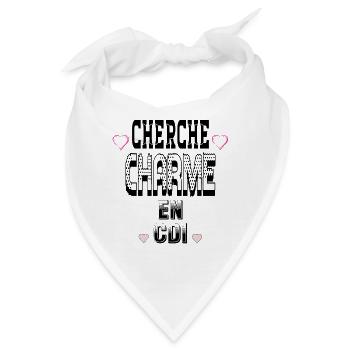 Auf der Suche nach Charme für einen unbefristeten Vertrag - Bandana - Weiß - Vorne