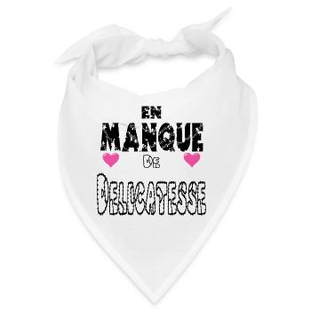 Ohne Zartheit - Bandana - Weiß - Vorne