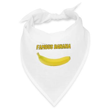 Famous Banana - Bandana - Weiß - Vorne