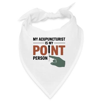 Mein Akupunkteur ist mein Ansprechpartner auf professioneller Ebene. - Bandana - Weiß - Vorne