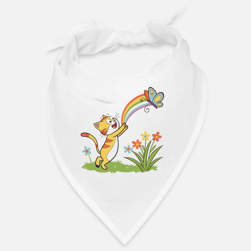 Rainbow Chase Kitten Bandana