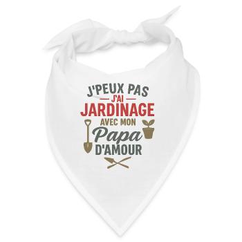 Gartenarbeit Daddy Love - Bandana - Weiß - Vorne