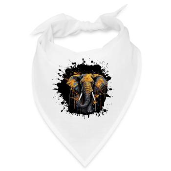 Elefant Splash - Bandana - Weiß - Vorne