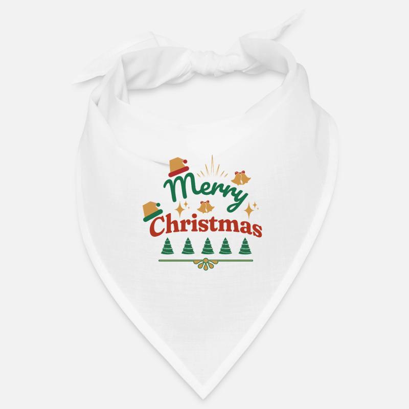 Joyeux Noël imprimé rétro Bandana