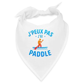 Ich kann nicht. Ich paddel. - Bandana - Weiß - Vorne