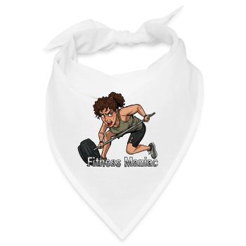 Fitness Maniac Powerlift - Bandana - Weiß - Vorne