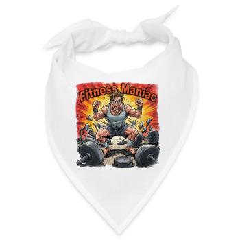 Fitness Maniac – Explosive Gym-Power - Bandana - Weiß - Vorne